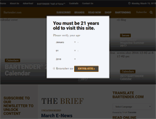 Tablet Screenshot of bartender.com